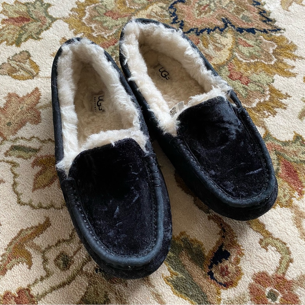 UGG crushed velvet moccasins
